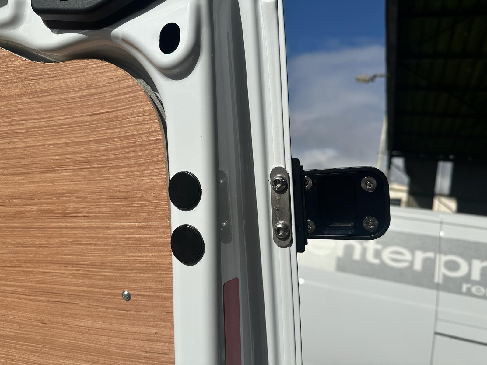 L4V hook lock fitted to van rear door